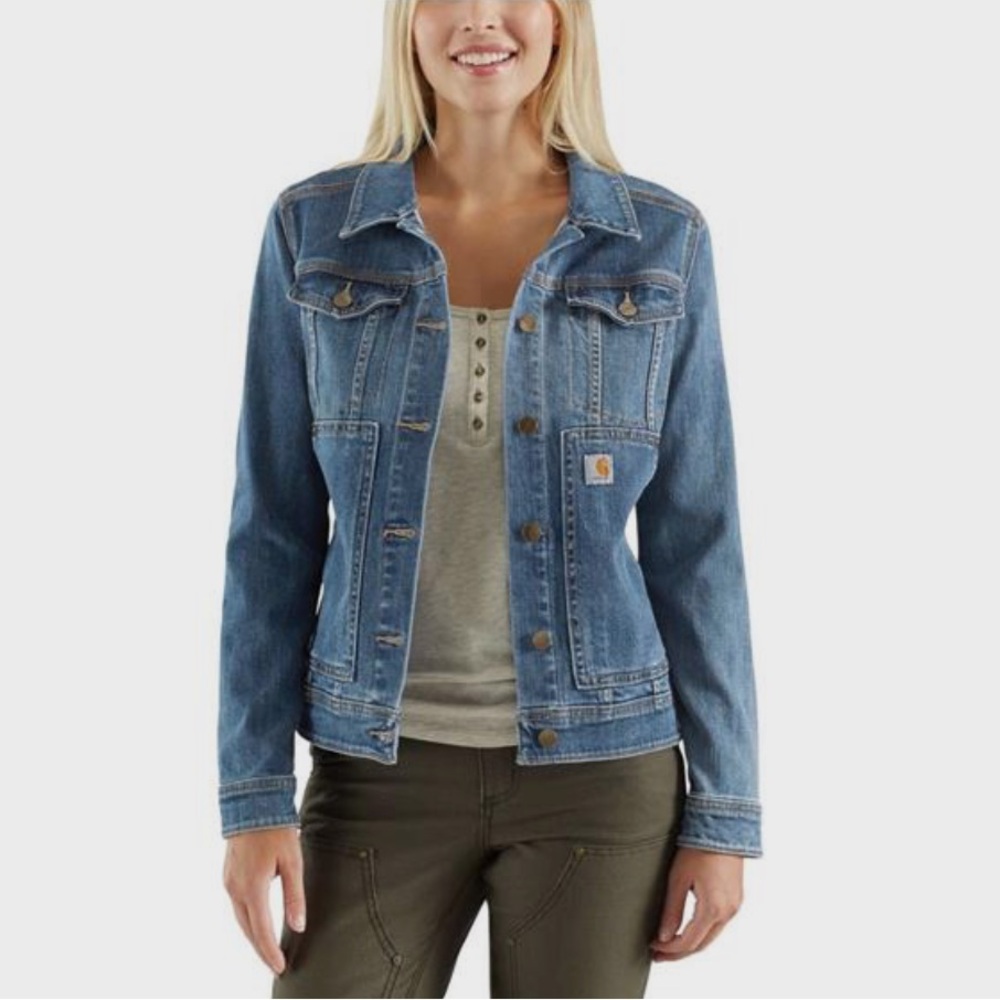 Carhartt Blue Jean Jacket - Picture 2 of 12